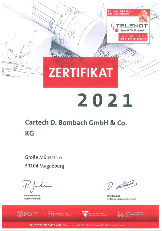 Cartech Bombach IT Zertifikate