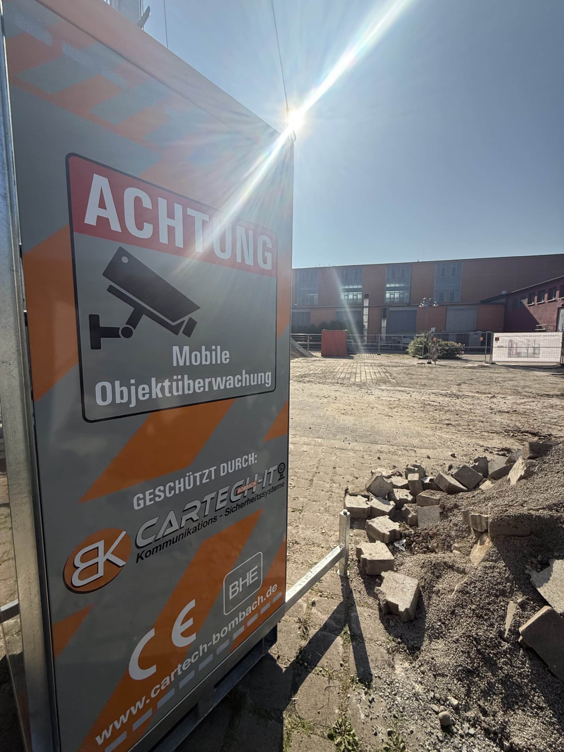 Kameratürme von Cartech Bombach IT als mobile Videoüberwachung 